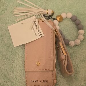Anne Klein Blush Key Holder with Beaded Bracelet